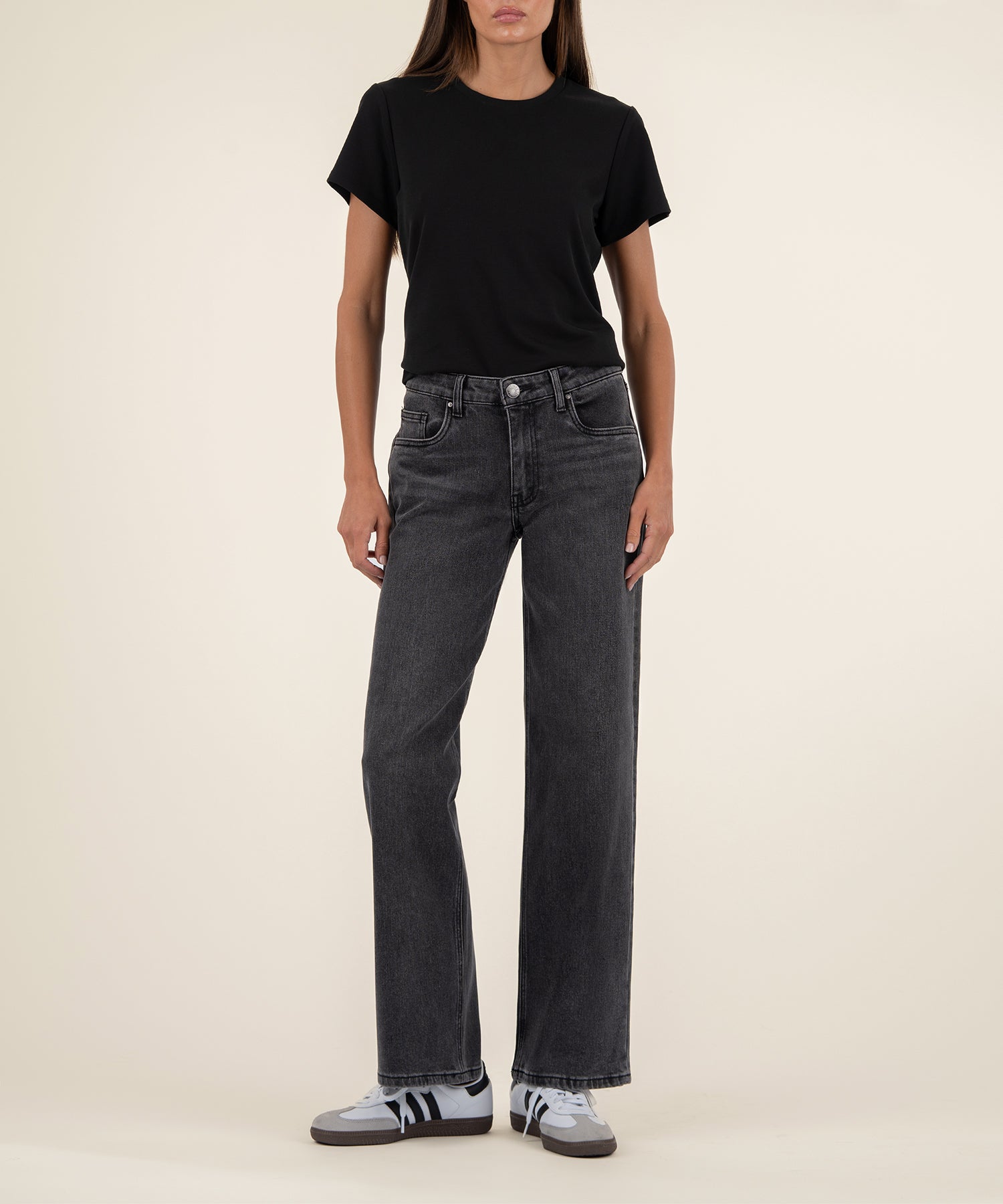 Selena Baggy Low Rise Straight Leg