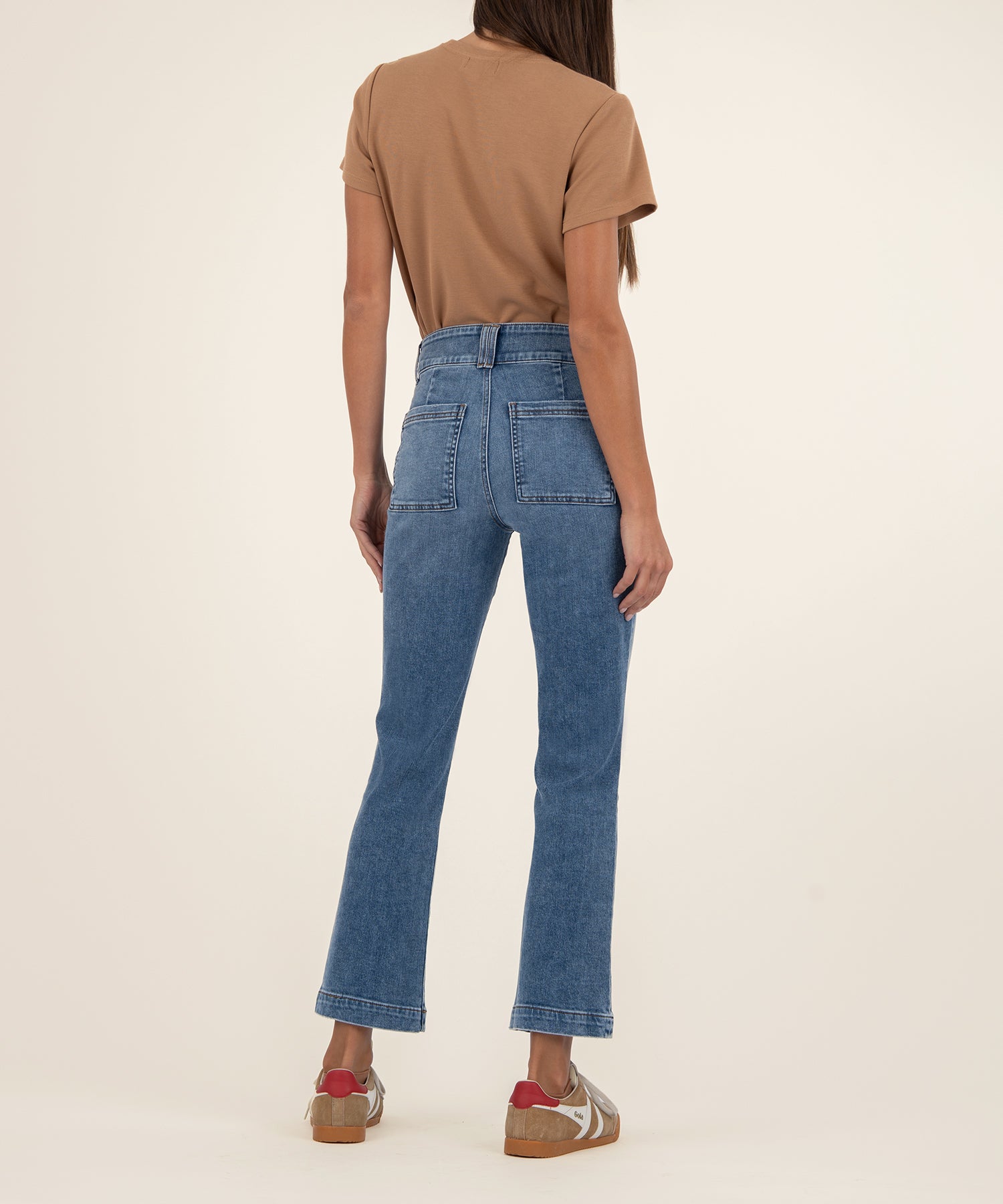 Kelsey High Rise Ankle Flare Long Inseam