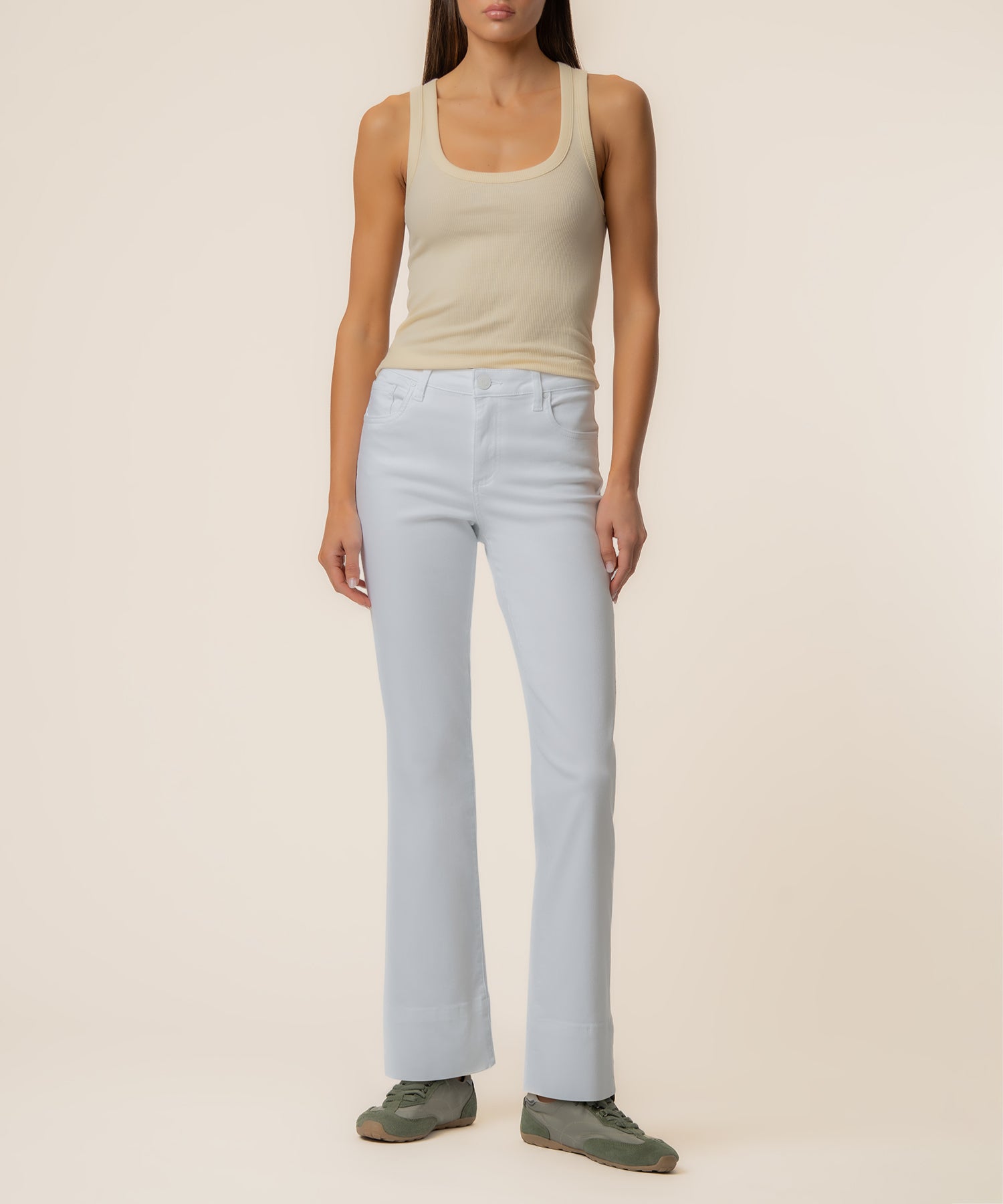 Kelsey Mid Rise Flare, Long Inseam