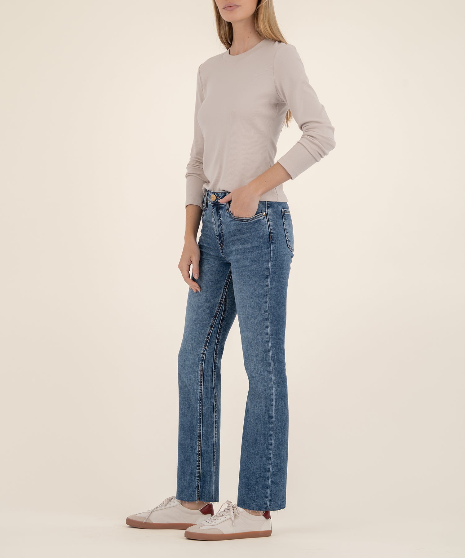 Kelly High Rise Kick Flare, Petite