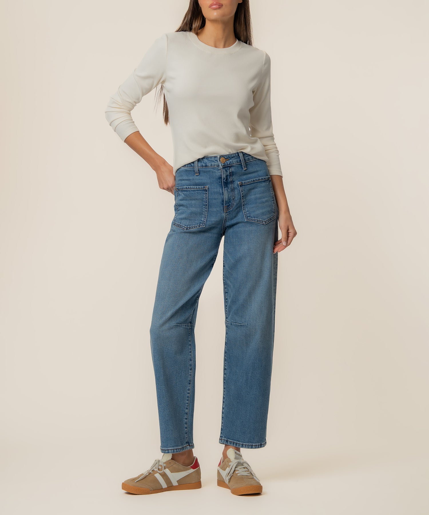 Ashton High Rise Wide Leg Barrel