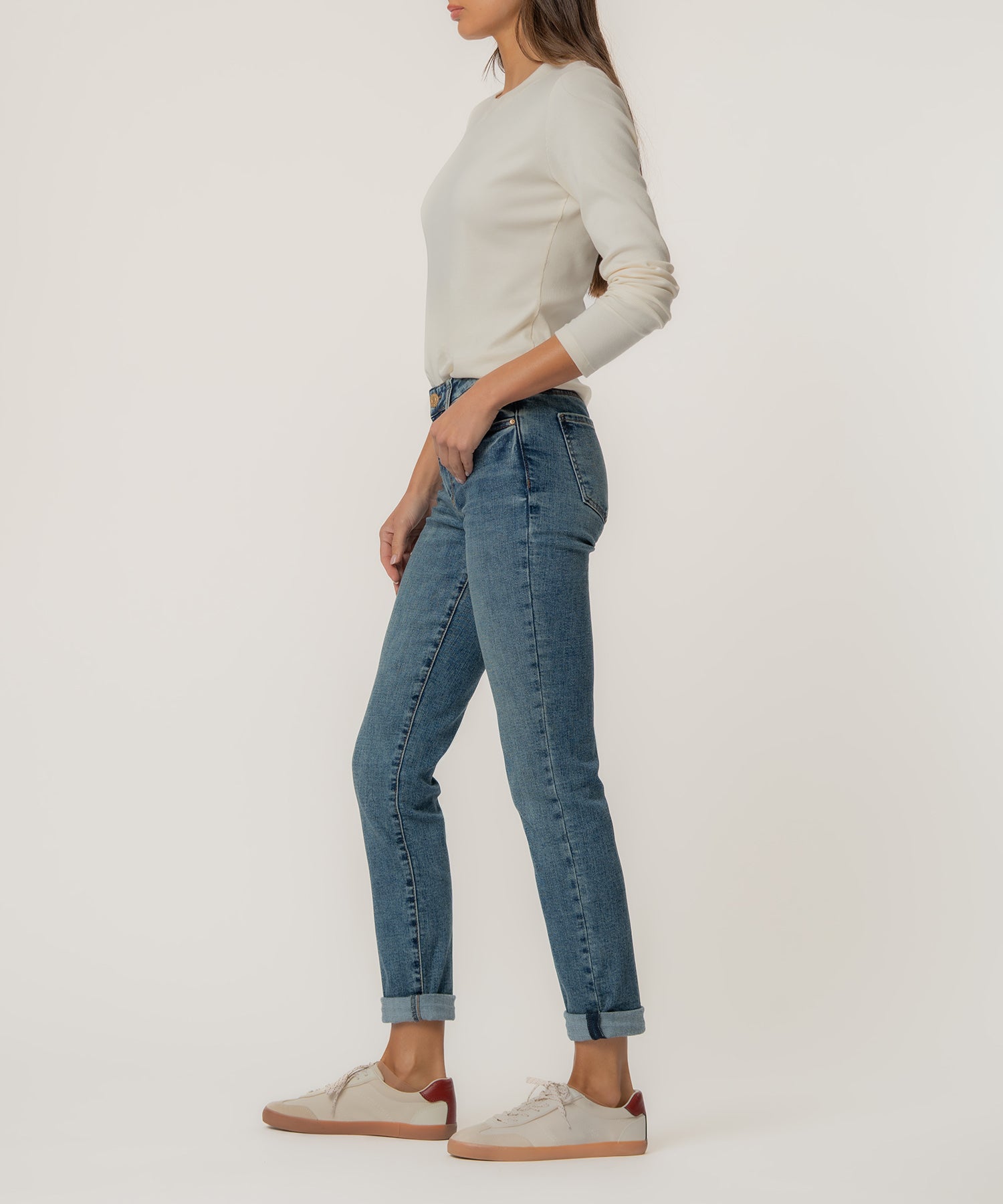 Catherine Mid Rise Boyfriend, Petite