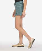 Jane High Rise Long Inseam  Short (Turquoise) Hover Image