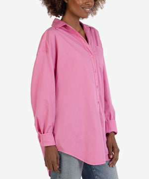 Tyra Cotton Oversized Button Down Shirt