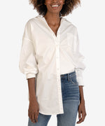 Tyra Cotton Oversized Button Down Shirt Main Image