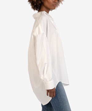 Tyra Cotton Oversized Button Down Shirt