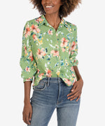 Alpha Floral Button-Up Shirt Main Image