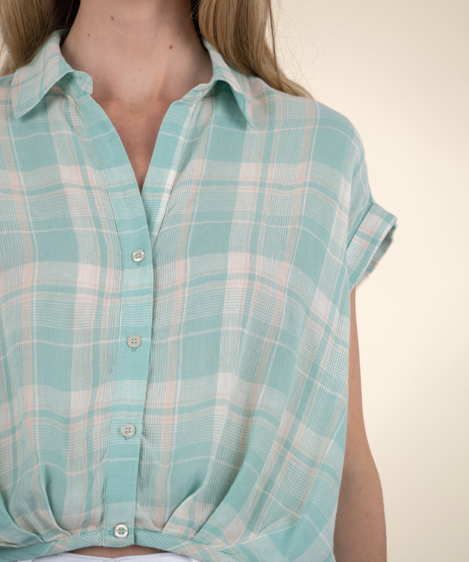Gaia Pleat Hem Top