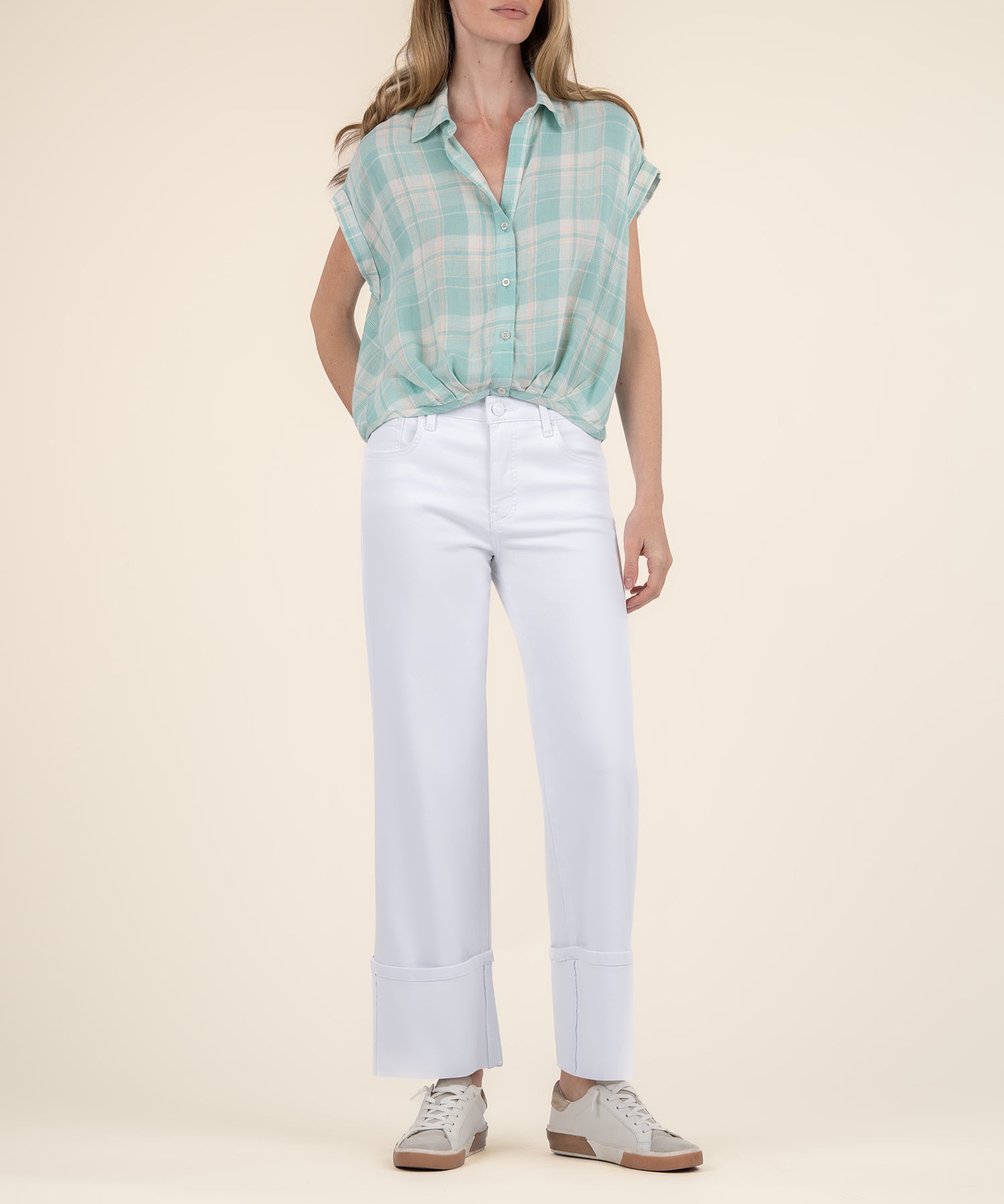 Gaia Pleat Hem Top
