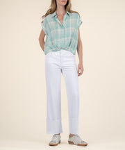 Gaia Pleat Hem Top