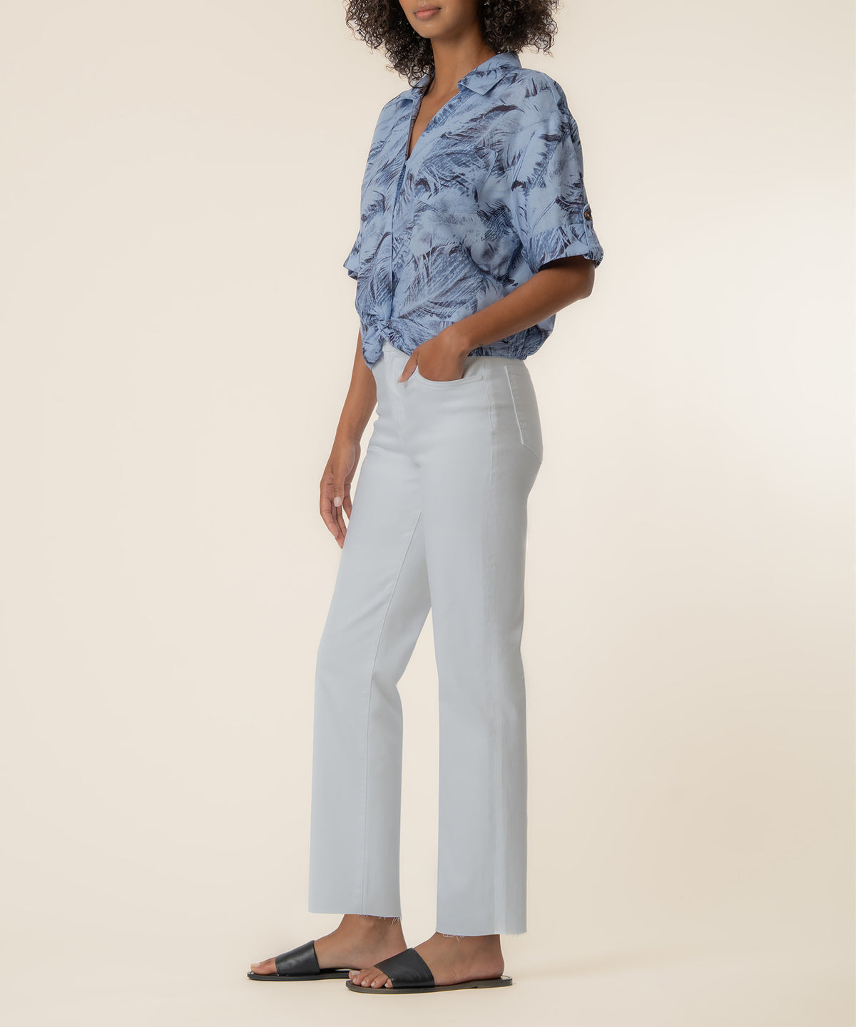 Rebel Linen Knot Front Shirt
