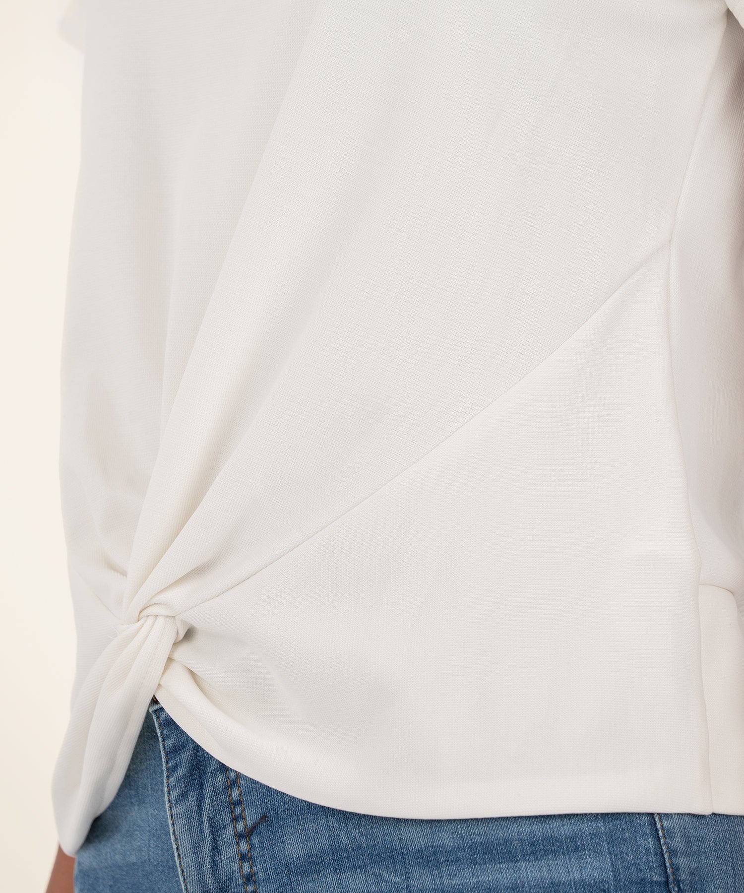 Avi Twist Hem Crew Neck Top