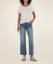 Avi Twist Hem Crew Neck Top