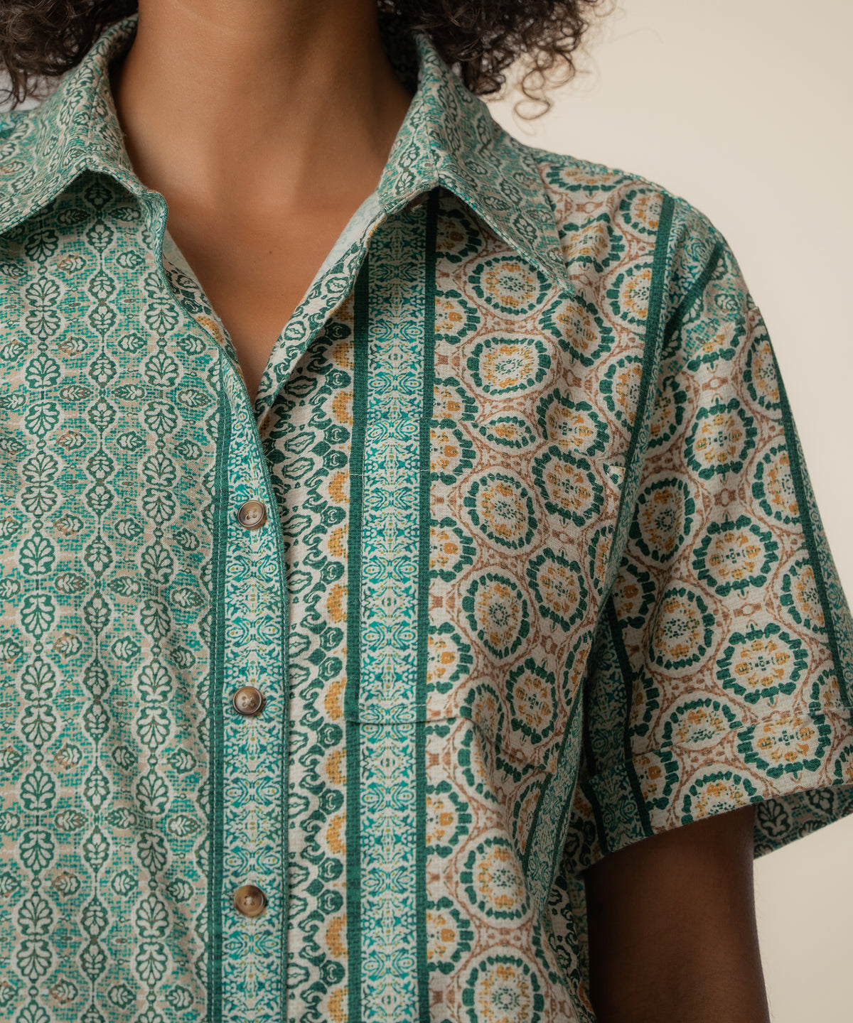 Aida Linen Top
