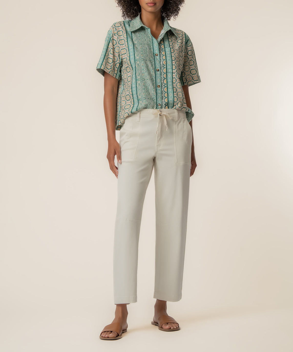 Aida Linen Top