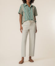 Aida Linen Top