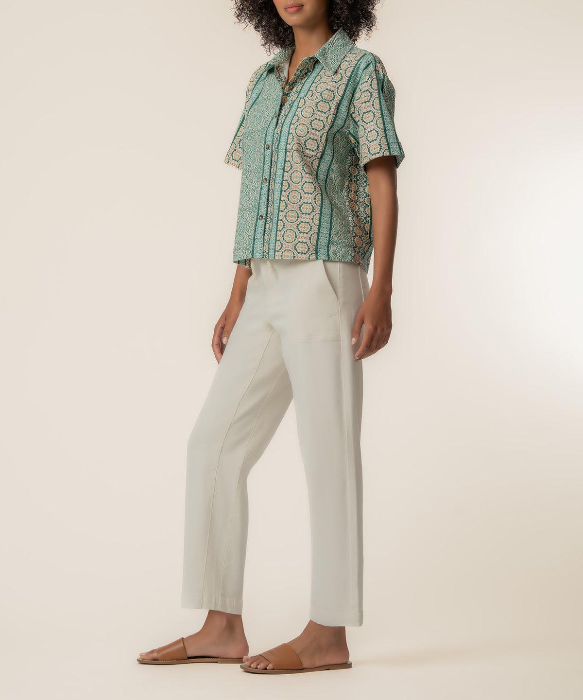 Aida Linen Top