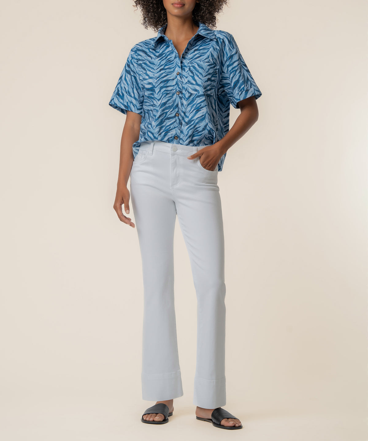 Aida Linen Top