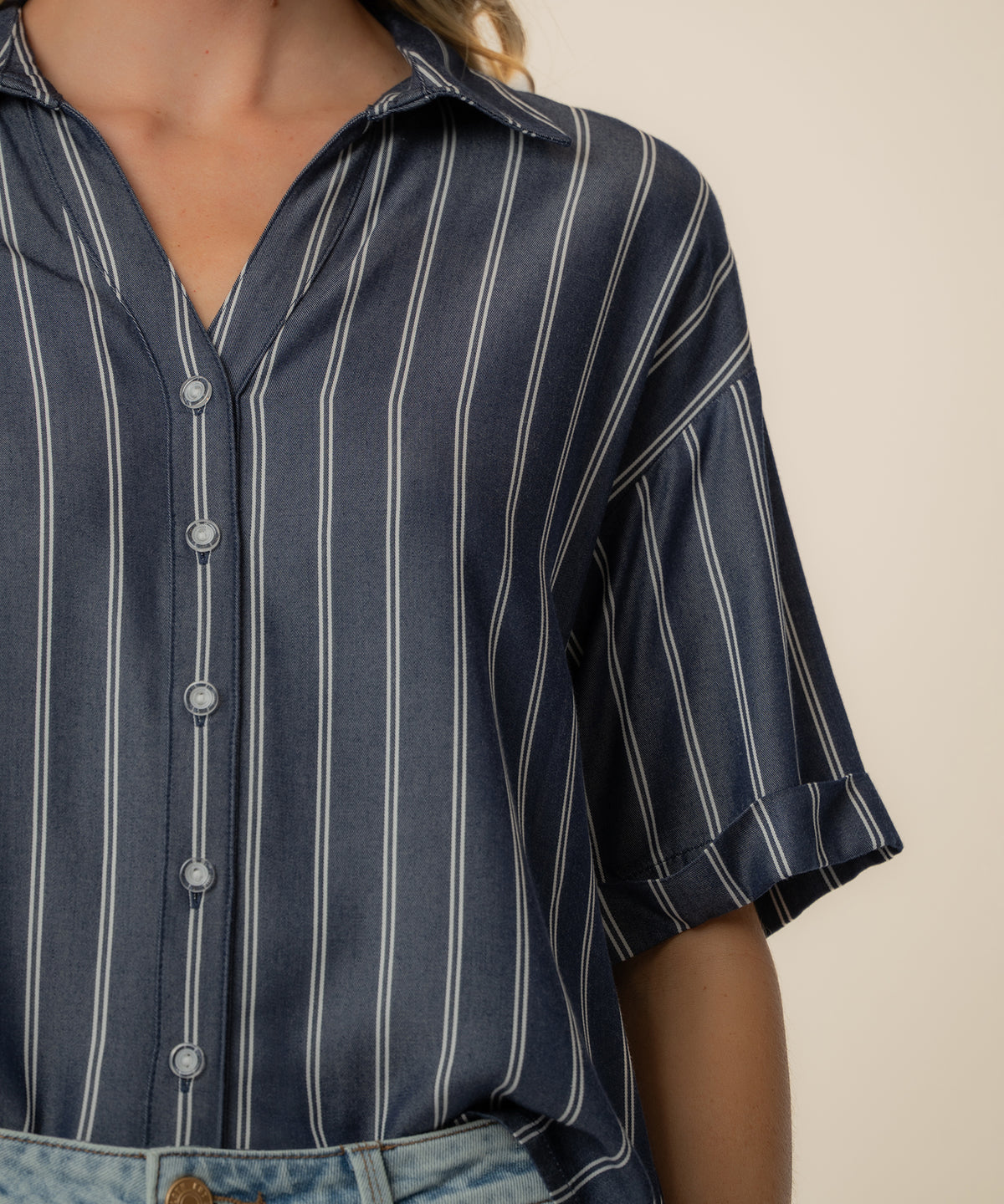 Brenda Stripe Boxy Shirt