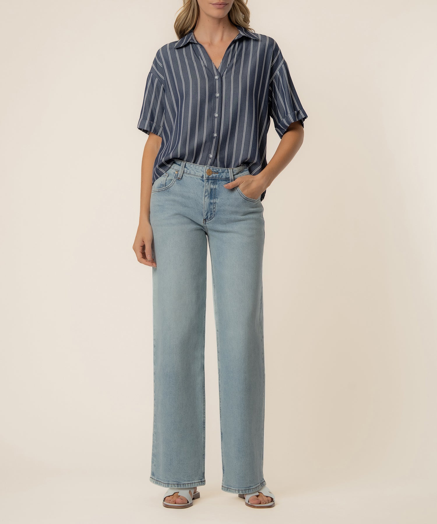 Brenda Stripe Boxy Shirt